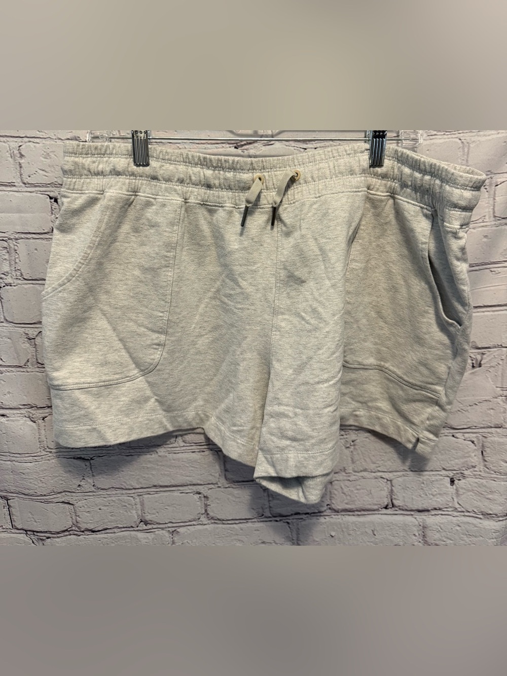 Members Mark Light Gray Women’s Athletic Drawstring Shorts